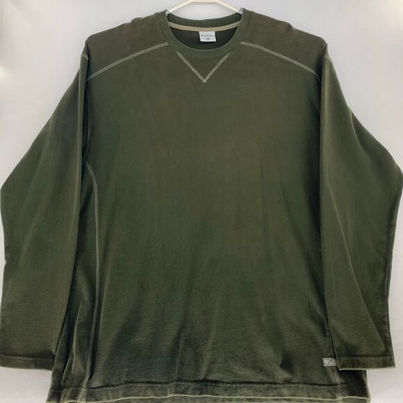 Columbia Mens Pullover Sweatshirt Dark Green Size XXL - Picture 1 of 15